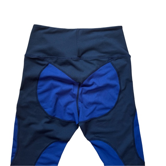 Navy Blue/Black Performance Leggings - Picture 5 of 8